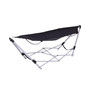 Portable Folding Hammock Lounge Camping Bed Steel Frame Stand W/Carry Bag
