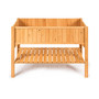 Rectangle Wood Flower Planter Box Portable Raised Vegetable Patio