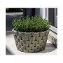 M Weave Low Round Planter