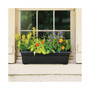(#16308) Countryside Flower Box, Black - 30"
