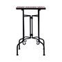 Mosaic Side Table Terracotta and White Ceramic