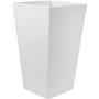 Finley Indoor/Outdoor Plastic Square Planter, Casper White 20 Inches