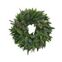 Fresh Bay Leaf and Seeded Eucalyptus Wreath, 20"