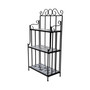 Plant Stand Display Black White Mosaic Pattern