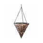 Woven Plastic Wicker Hanging Basket, Coffee Wicker