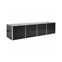 Garden Raised Bed Anthracite 126"x31.5"x30.3" Galvanized Steel