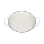 6.75 Quart Cast Iron Oval Dutch Oven with Marble Applique