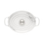 6.75 Quart Cast Iron Oval Dutch Oven with Marble Applique