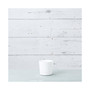 (#10062) Full Depth Round Cylinder Pot, White, 6 Inch