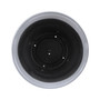 Logo Large Plastic Modern Planter Gray 14.75 Inches
