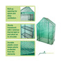 Personal Plastic Indoor Outdoor Standing Greenhouse For Seed Starting and Propagation, Frost Protection Green, Medium, 56 Inches x 29 Inches x 77 Inches