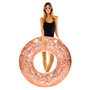 Rose Gold Glitter Pool Tube Jumbo 48"