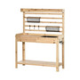 Potting Bench Table, Garden Workstation w/Sieve Screen, Sink & Baskets