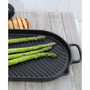French Cast Iron 14" Oval Grill Pan