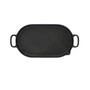 French Cast Iron 14" Oval Grill Pan