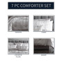 Turin Crinkle 7 Piece Queen Comforter Set