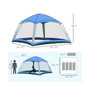 12' x 12' Screen House Room, 8 Person Camping Tent w/ Carry Bag and 4 Mesh Walls for Hiking, Backpacking, and Traveling, Easy Set Up, Royal Blue