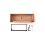 Plastic Rectangle Wall Flower Pot, Terracotta Color, 21.5"