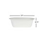 MR2409 Modica Deck Rail Planter 24" Casper White