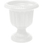 (#38192) Classic Urn Garden Pot/Planter, Plastic, White 19"