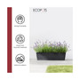 Plastic Bruges Flower Pot Planter, Dark Grey, 31.5"