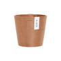 Amsterdam Plastic Round Wall Flower Pot, Terracotta Color, 8"