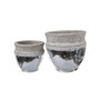 Uma Natural Ceramic Pots, Set of 2