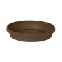 Terra Round Flower Pot Plastic Saucer, Chocolate, 14in