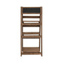 3-Tier Plant Stand with Blackboard 15.7"x11.8"x35.4" Solid Fir Wood