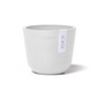 Oslo Plastic Flower Pot, Pure White, 4.5"