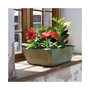 36120 Ella Low Square Self-Watering Planter Gray -12 Inch