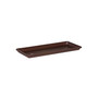 (#10183) Plastic Flower Box Tray, Brown 18"