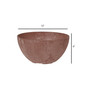 ArtStone Napa Planter Bowl Rust 12 Inch
