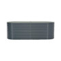 Garden Raised Bed 94.5"x31.5"x31.9" Galvanized Steel Gray