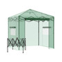 Greenhouse 8' x 6' Popup Hot House, Tropical Plants, Vegetables