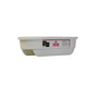 Plastics White Rectangular Deck Railing Planter 23"