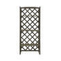Plant Stand with Trellis Gray 23.6"x11.8"x55.1" Solid Firwood