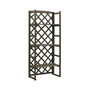 Plant Stand with Trellis Gray 23.6"x11.8"x55.1" Solid Firwood