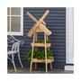 3' x 1' x 5' 2-Tier Plant Display w/ Built-In Bird House