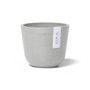 Oslo Plastic Flower Pot, White Grey, 4.5"