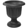 Classic Urn Garden Pot/Planter, Plastic, Black - 19 Inch
