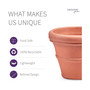 Brunello Classic Planter 16 Inch Weathered Terracotta