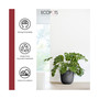 Oslo Plastic Flower Pot, Dark Grey, 17.5"