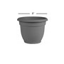 AP08908 Ariana Planter with Self-Watering Disk, Charcoal - 8 inches