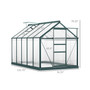Outdoor Backyard Plant Greenhouse/Hot House w/ Rooftop Vent & Walls