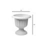 Classic Urn Plastic Planter Stone Colored - 14 Inch Pack of 1