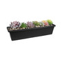 Living TRB2400 Window Box Planter, Black - 24 inches