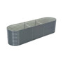 Garden Raised Bed 126"x31.5"x31.9" Galvanized Steel Gray