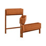 Garden Folding Planter Orange 23.6"x5.5"x29.5" Solid Firwood