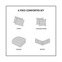 Coastline 6-Pc. Comforter Set, Full